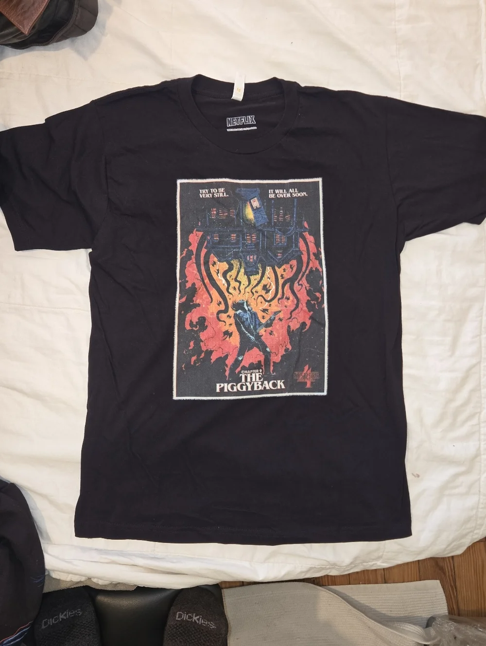 '2 Strange Things T Shirts The Piggyback' Wall Art Poster And  Hopper